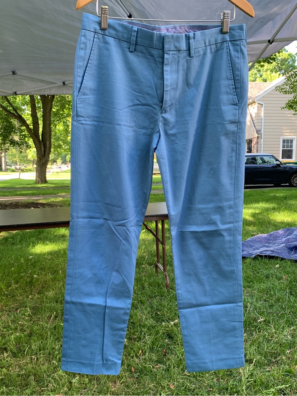 J.Crew Men's Light Blue Bowery Pants 32x32